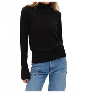 NEW SIX/FIFTY justine turtleneck sweater in black